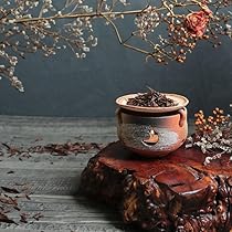 Amazon.co.jp: 信楽焼 火色灰吹【ty-0011】 茶香炉 陶器 焼き物